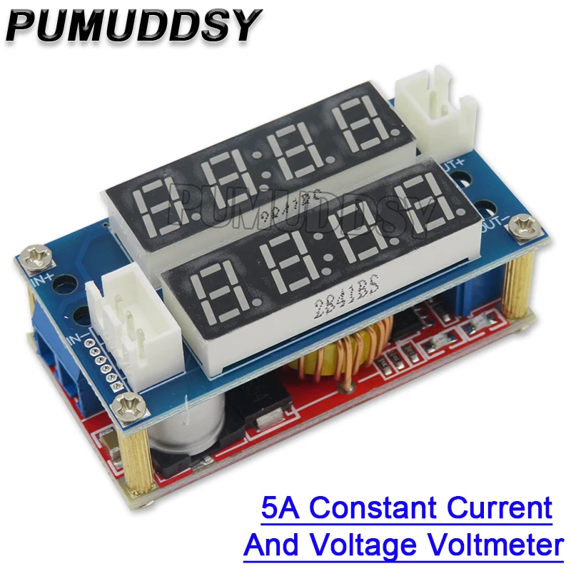5A Step-down Charge Module Adjustable Power CC/CV LED Driver Voltmeter Ammeter Constant Current Constant Voltage
