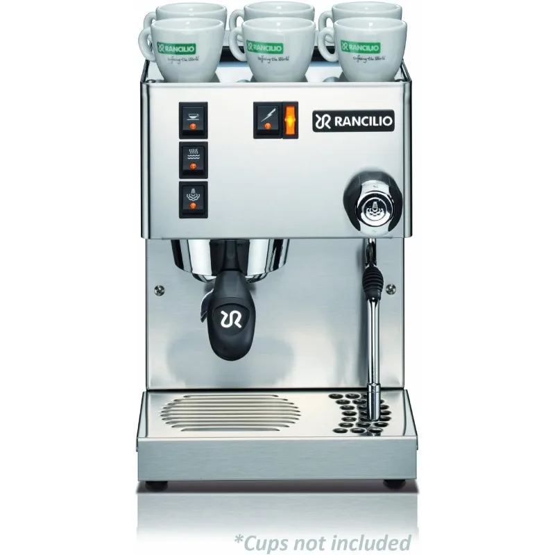 Rancilio Silvia Espresso Machinet,0.3 liters, with Iron Frame and Stainless Steel Side Panels, 11.4 by 13.4-Inch