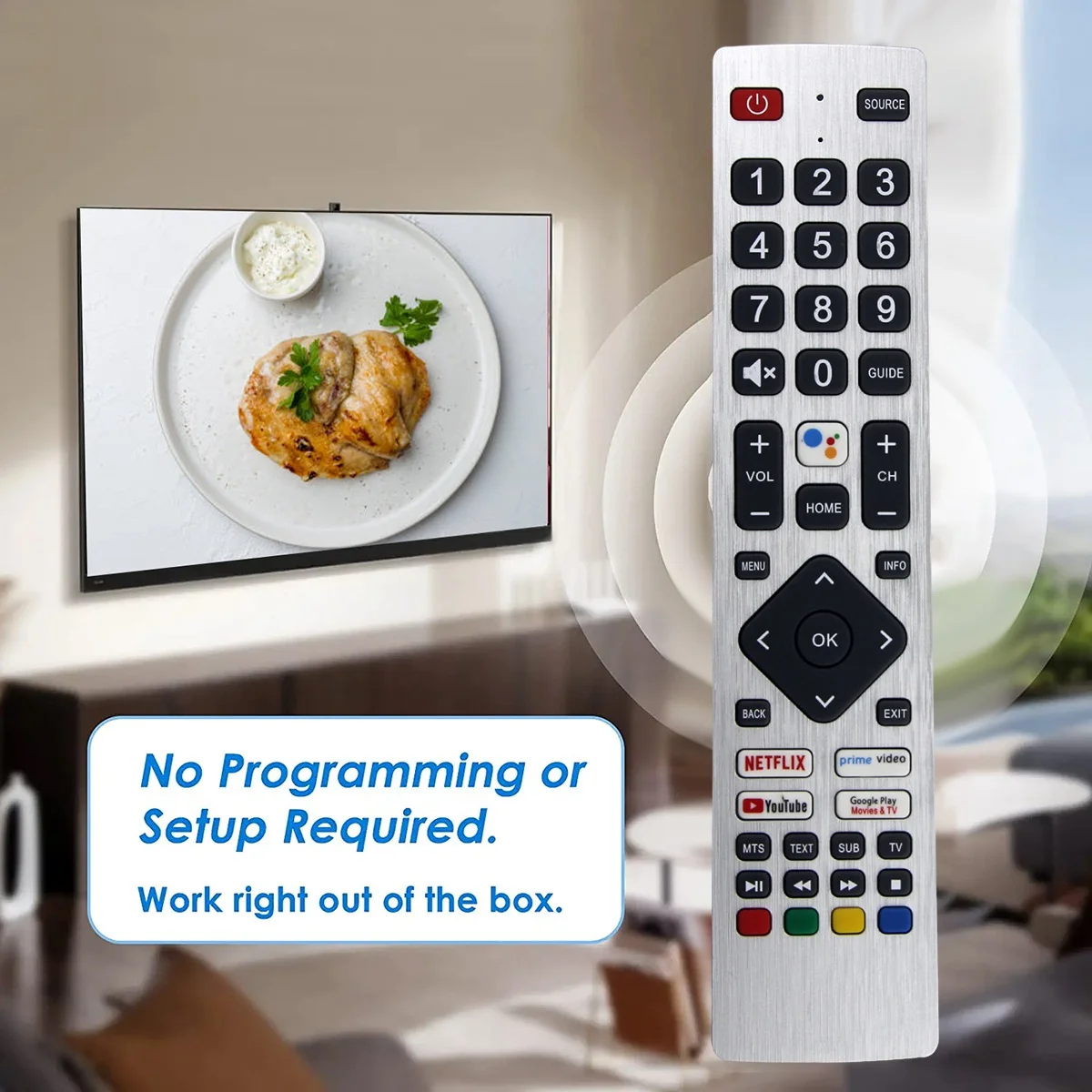 Il telecomando RMC0133 sostituisce per l'installazione gratuita del telecomando Sharp TV