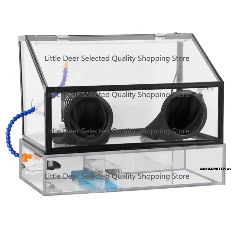 

081 30W Transparent Acrylic Powder Polishing Machine Electric Grinding Table Grinding Machine Green Wax Carving Cover