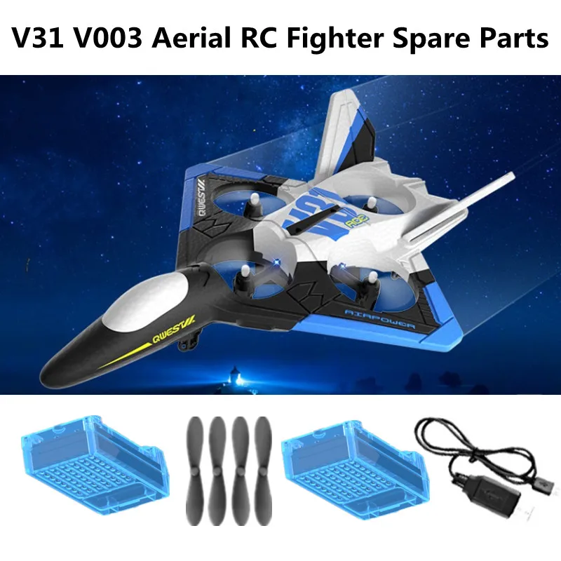 V31 V003 Aerial RC Plane Airplane Spare Parts 600MAH Battery/Propller/USB Line