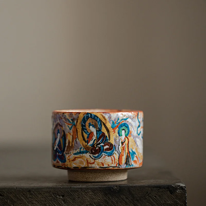 

Настенная чашка, одна чашка для чая ручной работы Shino-yaki, элитная чашка для чая