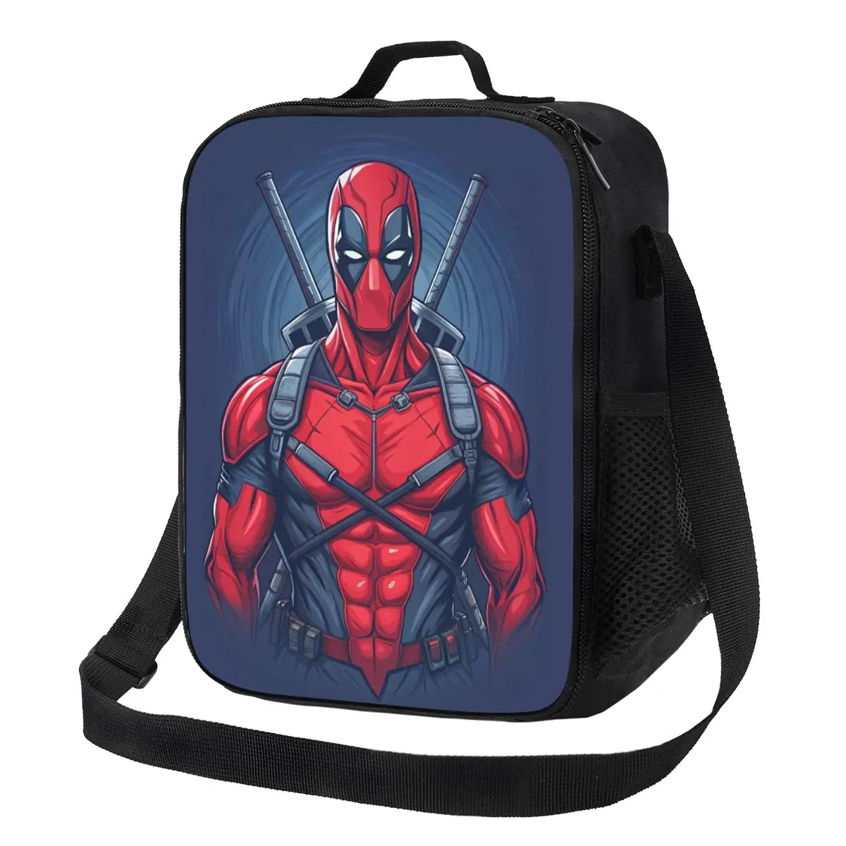 

Изолированная сумка для обеда Custom D-Deadpool Movie для школы и офиса, многоразовая термосумка-холодильник для женщин и мужчин