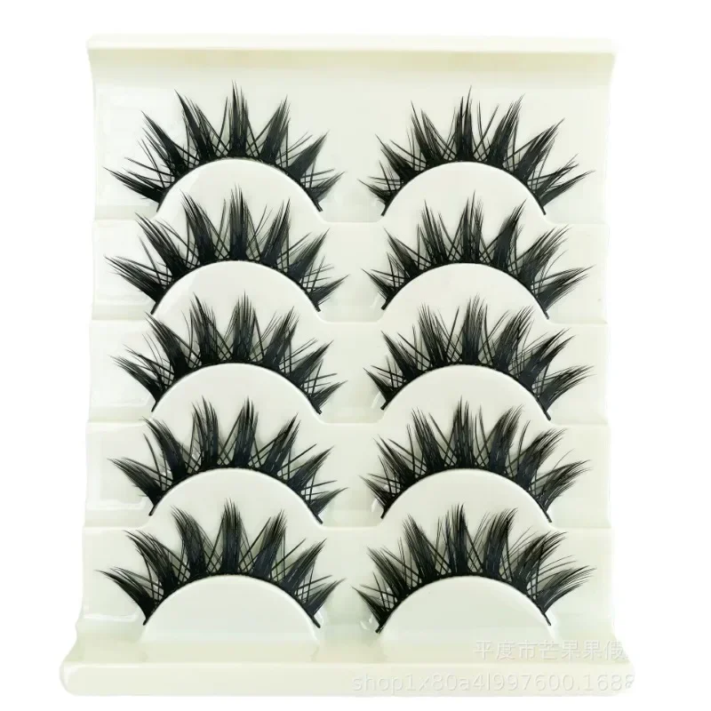 رموش مزيفة من الشيطان الأسود السميك ، رموش قطعة كاملة ، طبيعية ، رموش شيطان صغيرة ، بيع بالجملة ، جديدة