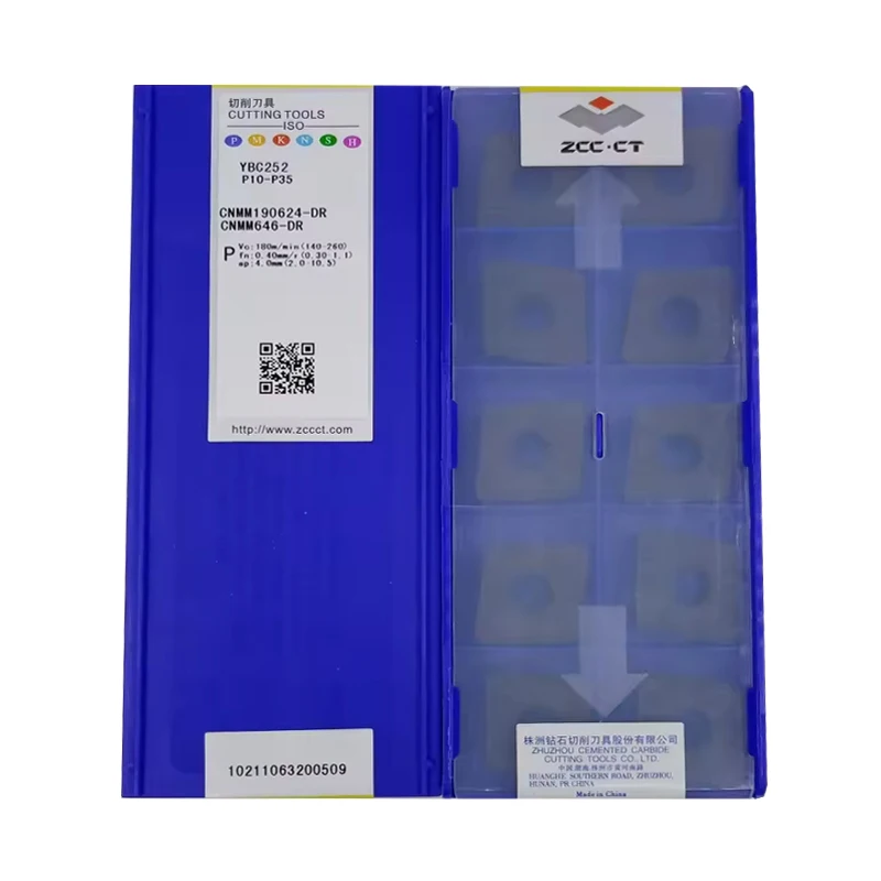 

Original ZCCCT CNMM190624-HDR YBC252 carbide insert for cutting tools