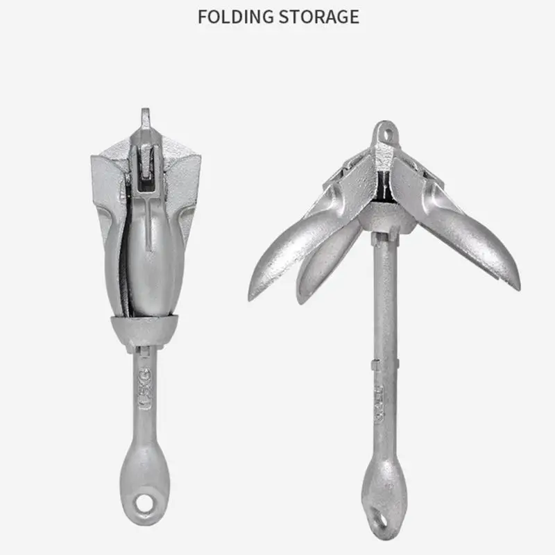 652F Składane kotwice Akcesorium z liną o długości 25,61 m do kajaków wędkarskich i małych łodzi