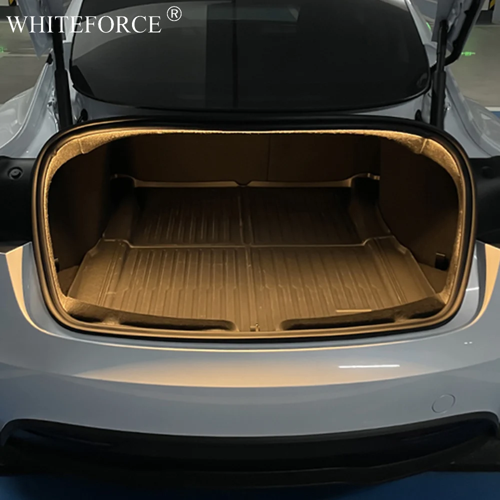 For Tesla Model 3 Highland Front Trunk LED Ambient Surround Light Rear Trunk Flexible Silicone Strip Decorative Lamp Trunk Light