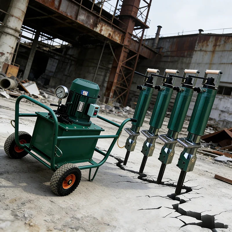 Oem Factory Coal Mining 32Mm 34Mm Rock Splitter for Feathers and Wedges Hydraulic Rock Splitting Machine