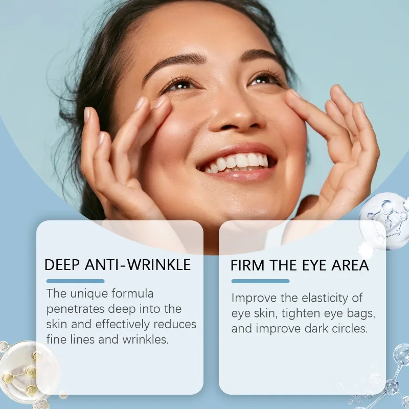 60g Eye Cream Moisturizing Brightening Anti Puffiness Fade Face Eye Fine Line Anti-Wrinkle Dark Circles Dismiss Skincare Cream