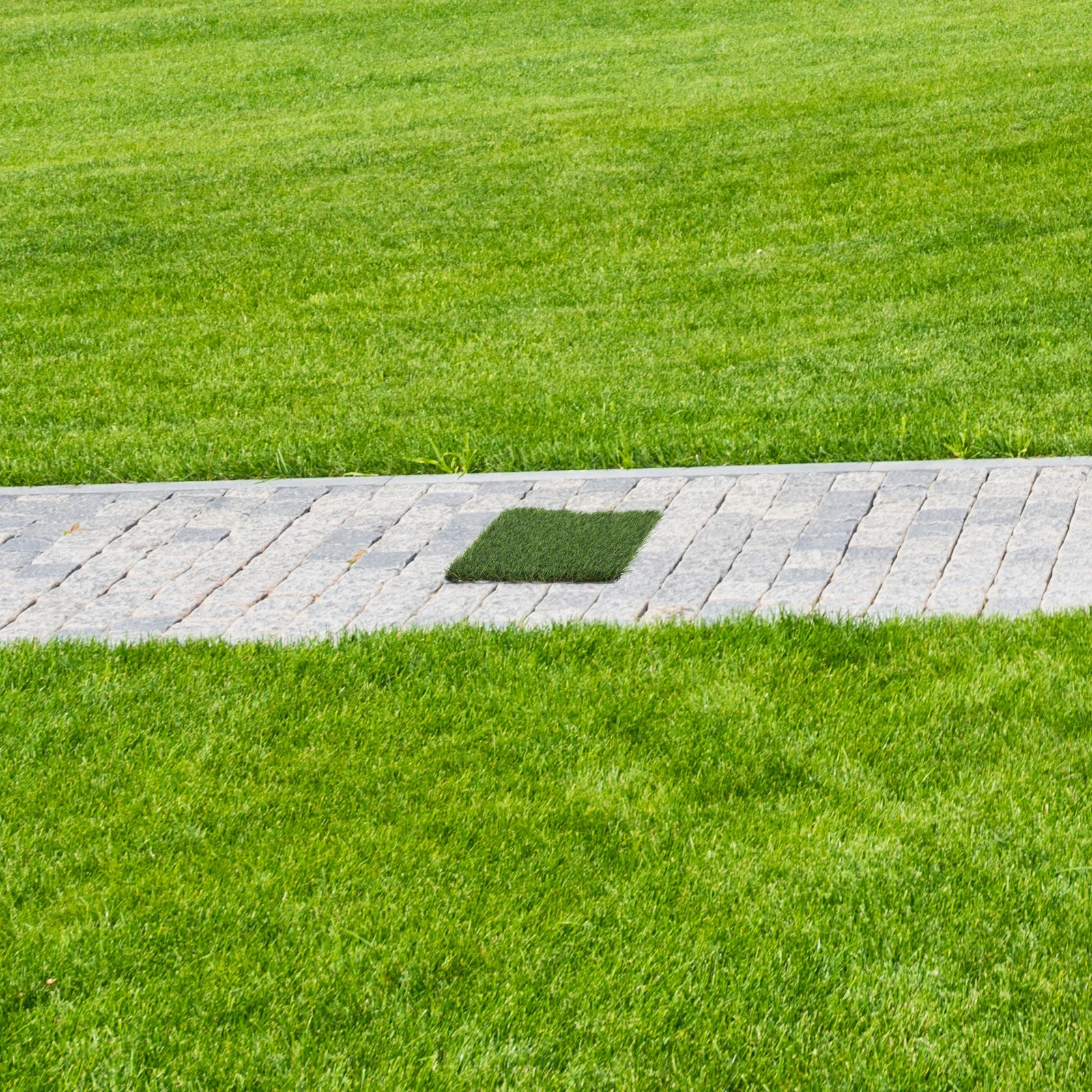 

s Artificial Grass Turf Tiles Interlocking Plastic Fake Grass Garden Balcony Flooring Outdoor Deck Patio Pathway Thickened