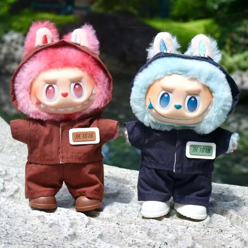 

【Only Clothes】labubu Waifu 17cm V1 V2 V3 Clothes Variegated Trendy Workwear Punching Suit Suit with Replacement Girls Anime Gift