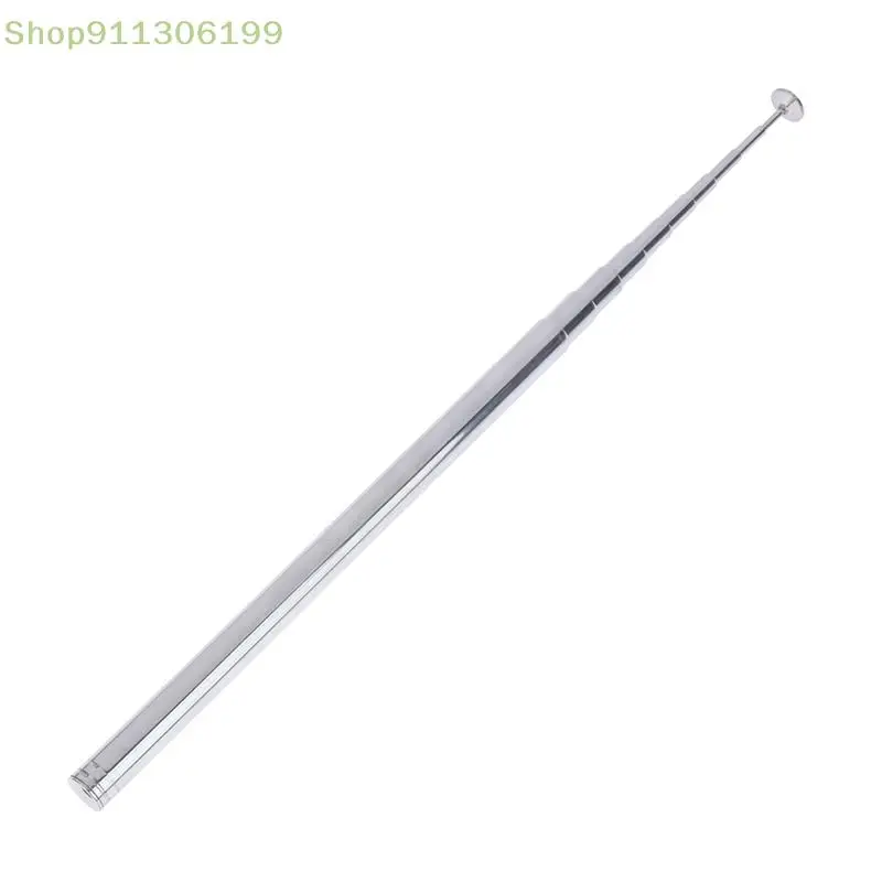 1PC 140 Cm 10 Section Highquality Elasticated Telescopic Stainless Steel Antenna FM AM Aadio