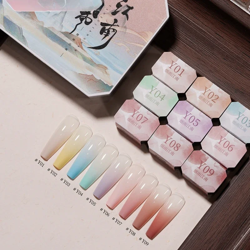 Gradual Color Changing Nail Polish Glue Limited Wash-free Painted High Concentration Adjustable Color Pat Glue Manicure Products