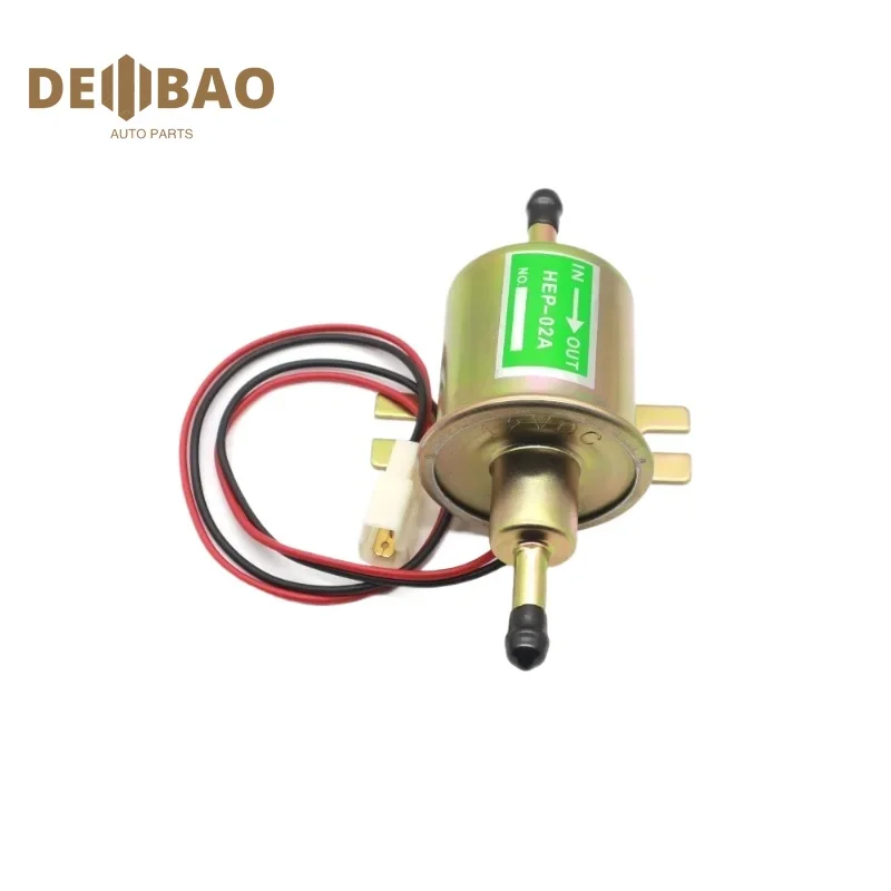 HEP-02A Electric Fuel Pump Universal Diesel Petrol Gasoline 12V Low Pressure For Most Car Carburetor Motorcycle ATV HEP02A