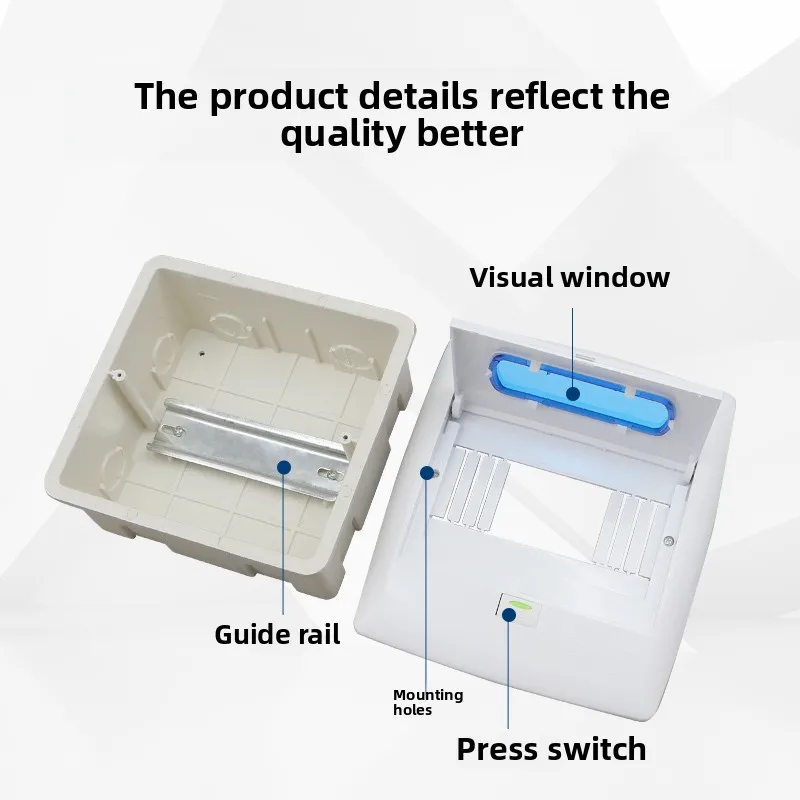 Plastic Model MCB Distribution Box Household Strong Electric Box Concealed Wiring Electric Box Circuit Breaker Protection Boxes