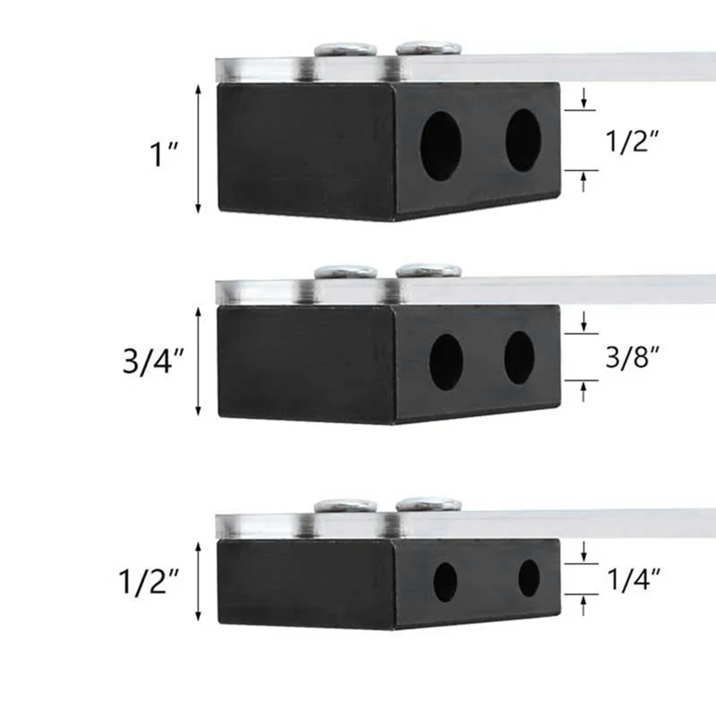 

ABJY-1Set Woodworking Straight Hole Punching Locator Side Hole Punching Locator DIY Woodworking Tools 1/2Inch