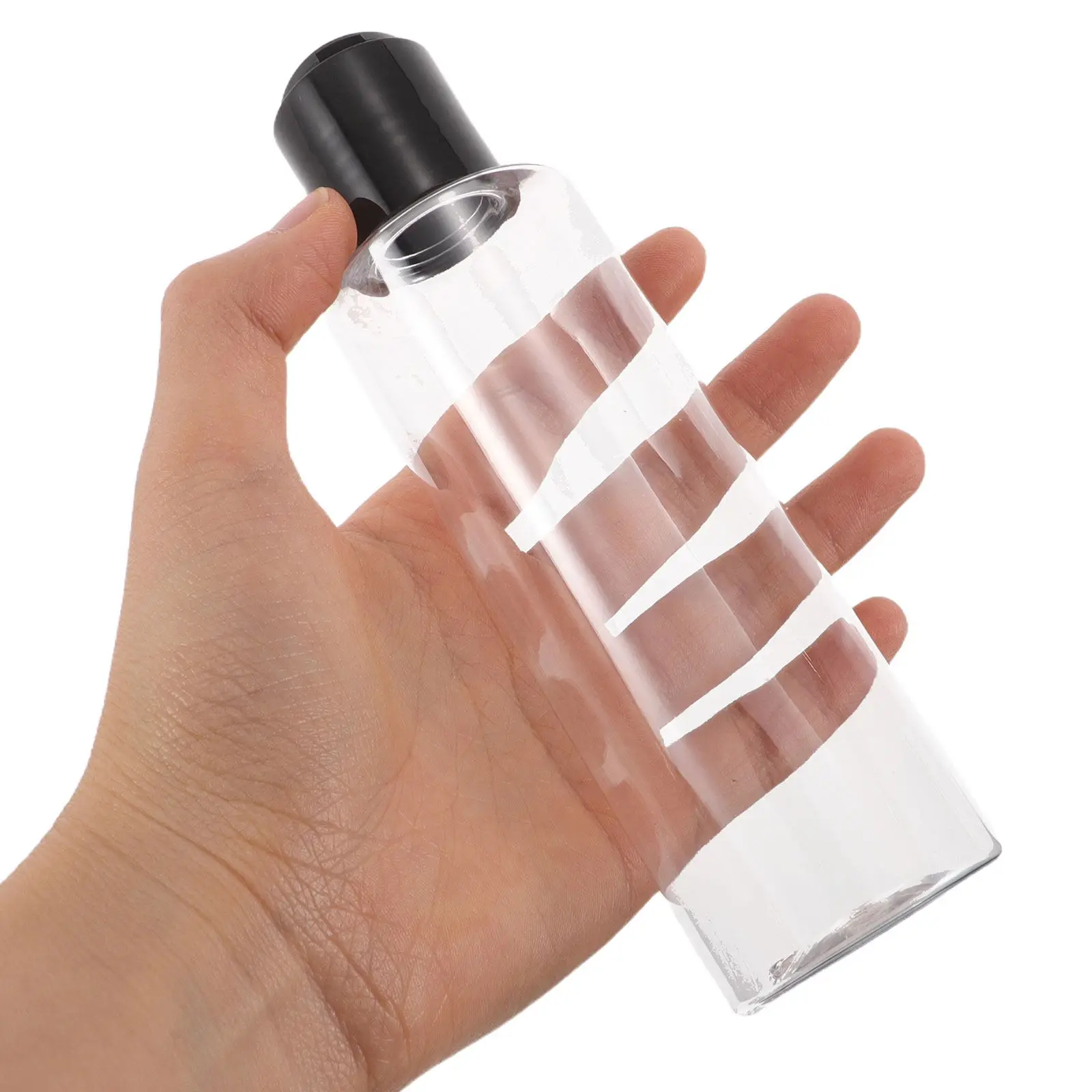 3Piece Reusable Clear Plastic Bottles Leakproof Design Travel Dispensing Set Funnel Labels Shampoo Lotion Toiletries