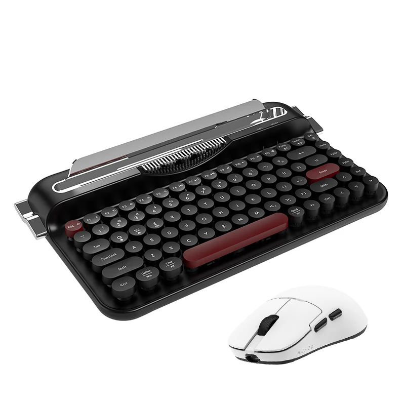 لوحة مفاتيح AJAZZAF84 اللاسلكية 2.4G ذات الوضع المزدوج تأتي مع وصلة متعددة الأجهزة بقوس أخدود ثابت بالإضافة إلى ماوس AJ159PMC، #4