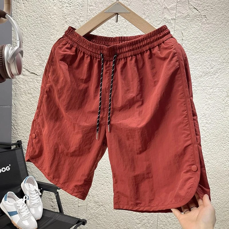 

Мужские повседневные шорты 2026: быстросохнущие, с жатой текстурой, эластичным поясом, свободного кроя, разноцветные, легкие, летние, до колена