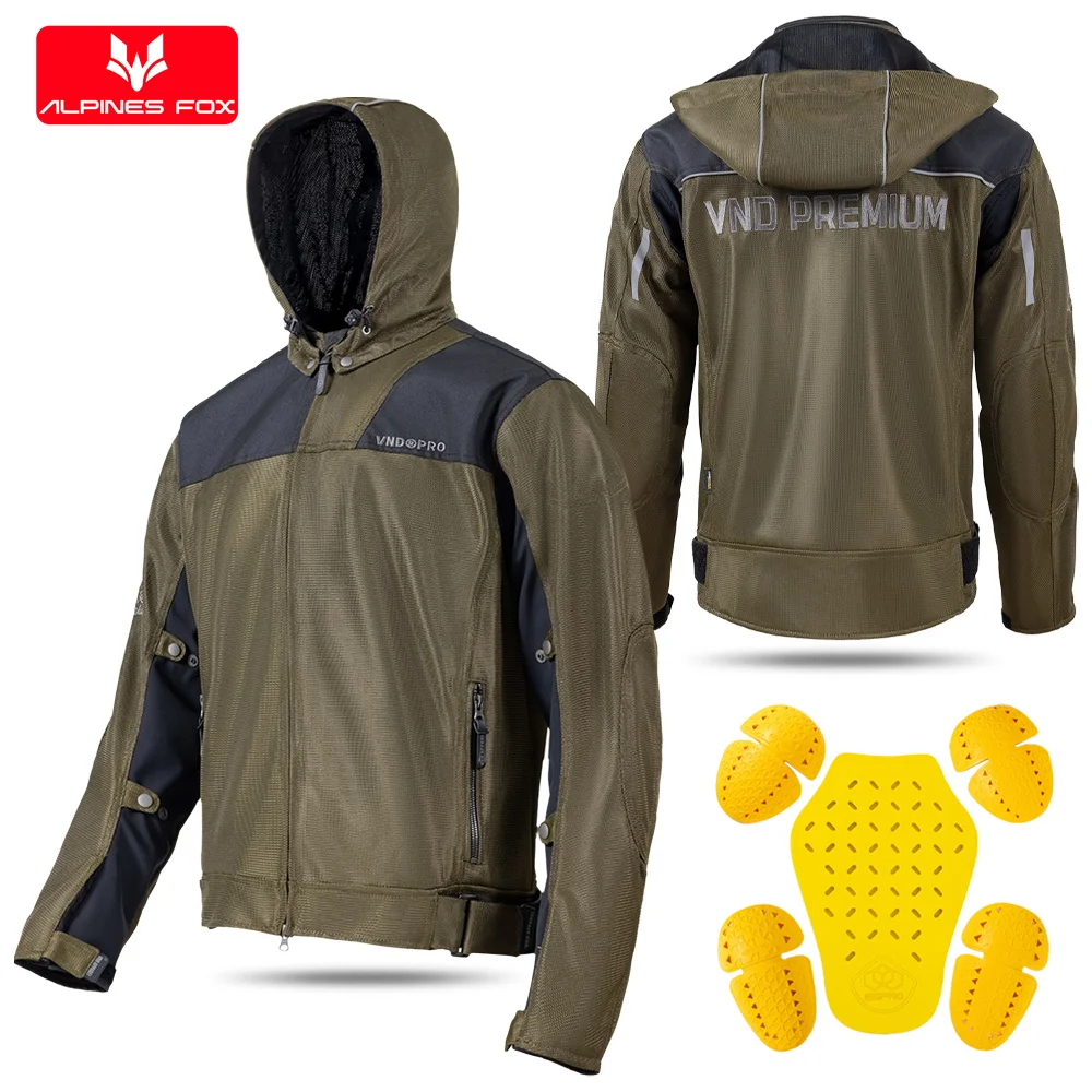 

Motorcycle Jacket Summer Mesh Breathable Reflective Motorbike Jacket Men Anti-drop Wear-resistant Moto Cycling Jacket