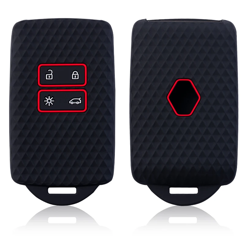 حافظة مفاتيح السيارة من السيليكون غطاء شل لرينو كوليوس كابتور كادجار ميجان كليو تاليسمان ذات المناظر الطبيعية الخلابة أركانا زوي ل داسيا سانديرو #1