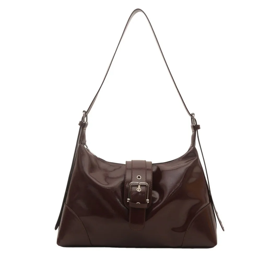 

Maillard Pleated Hobo Shoulder Bag Retro Y2K Casual Armpit Bag Large Capacity PU Leather Crossbody Messenger Bag for Women