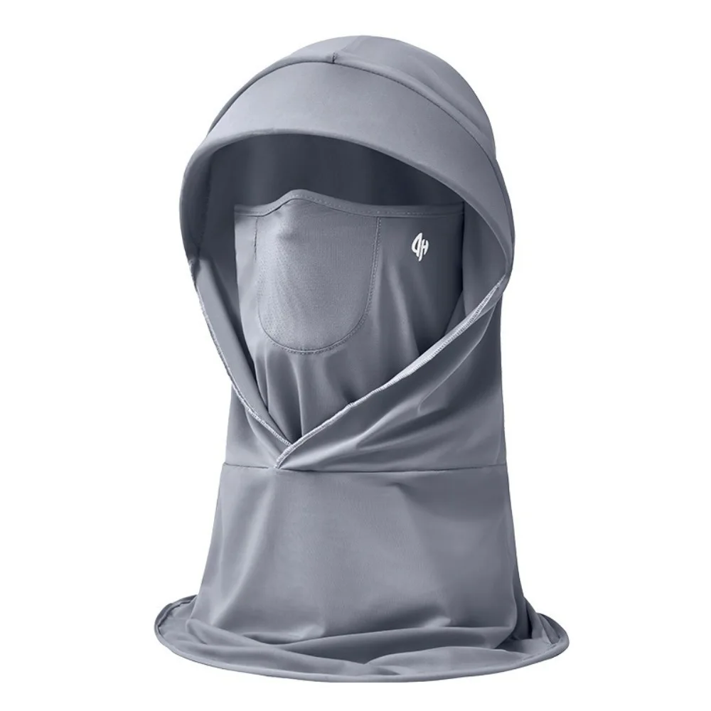 

New Breathable Head Cap with Shawl Anti-UV Sunscreen Hat Ice Silk Mask Cap Outdoor Sports
