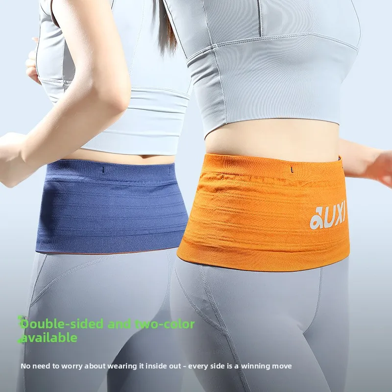 حقيبة خصر رياضية خارجية مقاومة للماء، حقيبة خصر للجري ليلاً وركوب الدراجات، عاكسة للياقة البدنية، سعة كبيرة