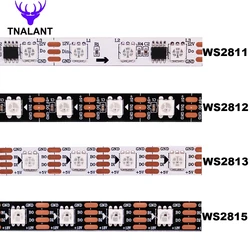 Tira de luces LED inteligente, cinta de luz direccionable individualmente DC5V/12V, WS2812B, WS2811, WS2815, WS2813, RGBIC, WS2812, 30/60/144 píxeles/Leds/m