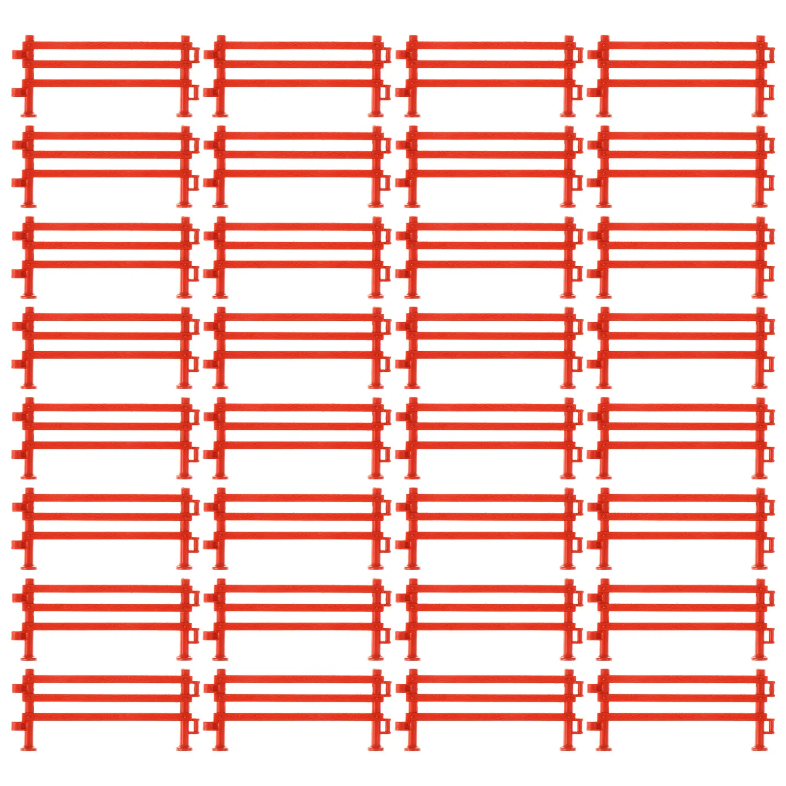 50Pcs Plastic Miniature Garden Fence Simulation Texture for DIY Mini Farm Zoo Succulent Pot Decoration Micro Landscape