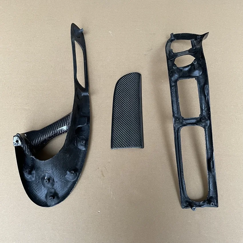 Carbon Fiber Interior Kits Inner Door Handle Parts 3Pcs for Mazda RX7 FD3S (RHD)  1992-2002