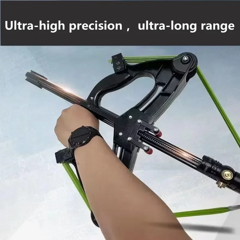 New 60LBS Slingshot Laser All-metal Powershot Hunting Steel Ball Slingshot Composite Bow Steel Mini Infrared Compound Bow Set