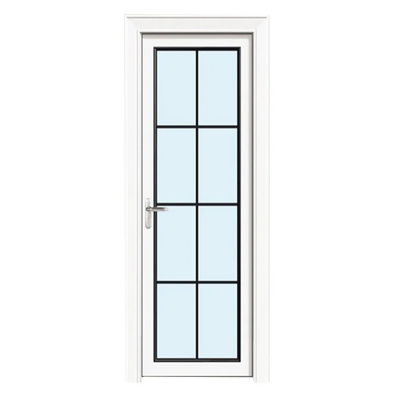 

Bathroom door wholesale manufacturer Extremely narrow titanium magnesium aluminum alloy tempered glass balcony swin