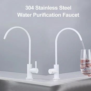 Miglior rubinetto per filtro per acqua potabile diretto da cucina in acciaio inossidabile rubinetto per purificatore bianco sotto la filtrazione dell'acqua ad osmosi inversa del lavello