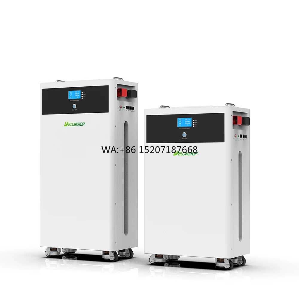 

Комплект аккумуляторов для хранения солнечной энергии для домашнего использования Лучшая вертикальная литиевая батарея 15 кВтч 51,2 В 280 Ач 300 Ач Домашняя батарея Lifepo4