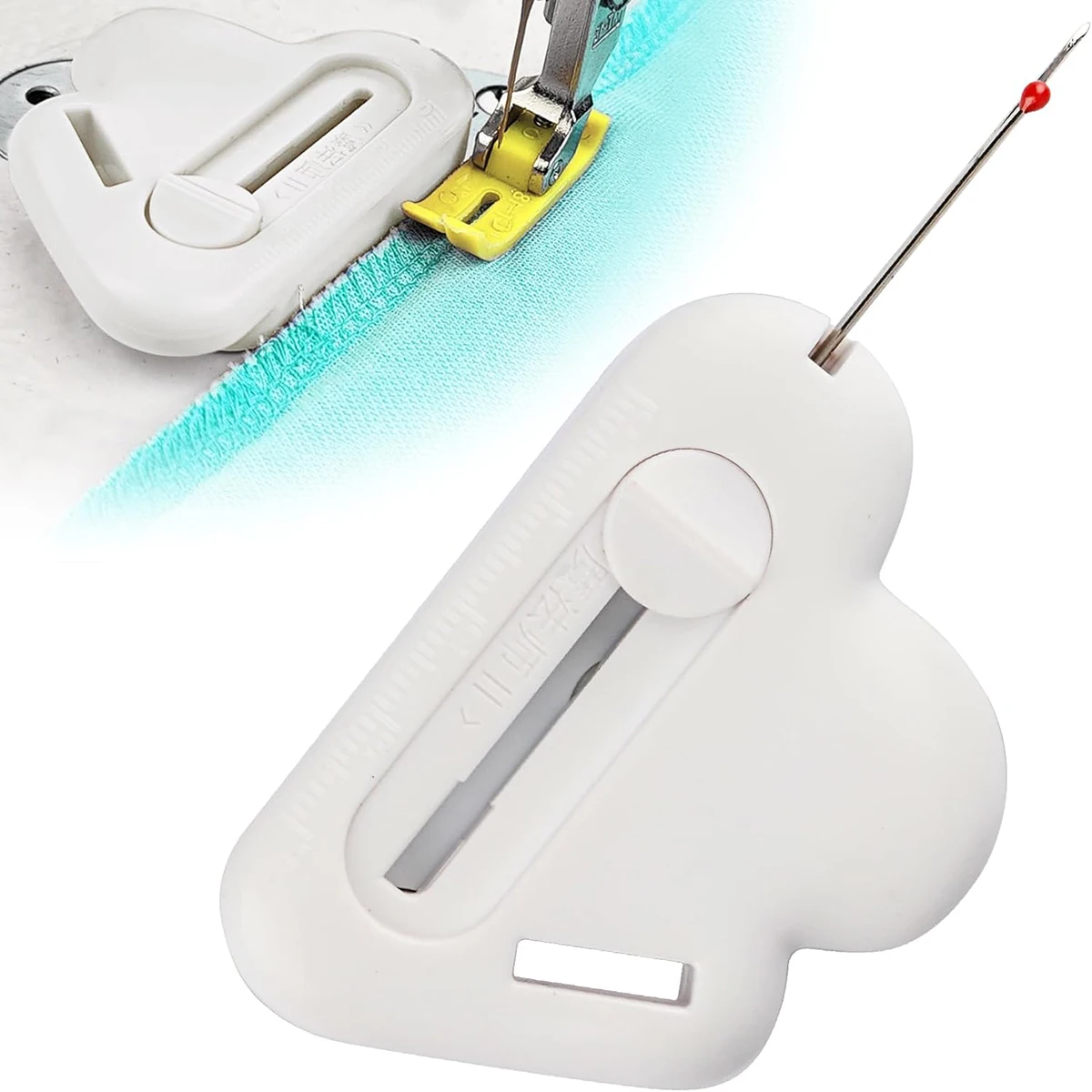 

Magnetic Seam Guide for Sewing Machine with Seam Ripper Thread Remover Tool Sewing Hemmer Guide with Scale Home Sewing Supplies