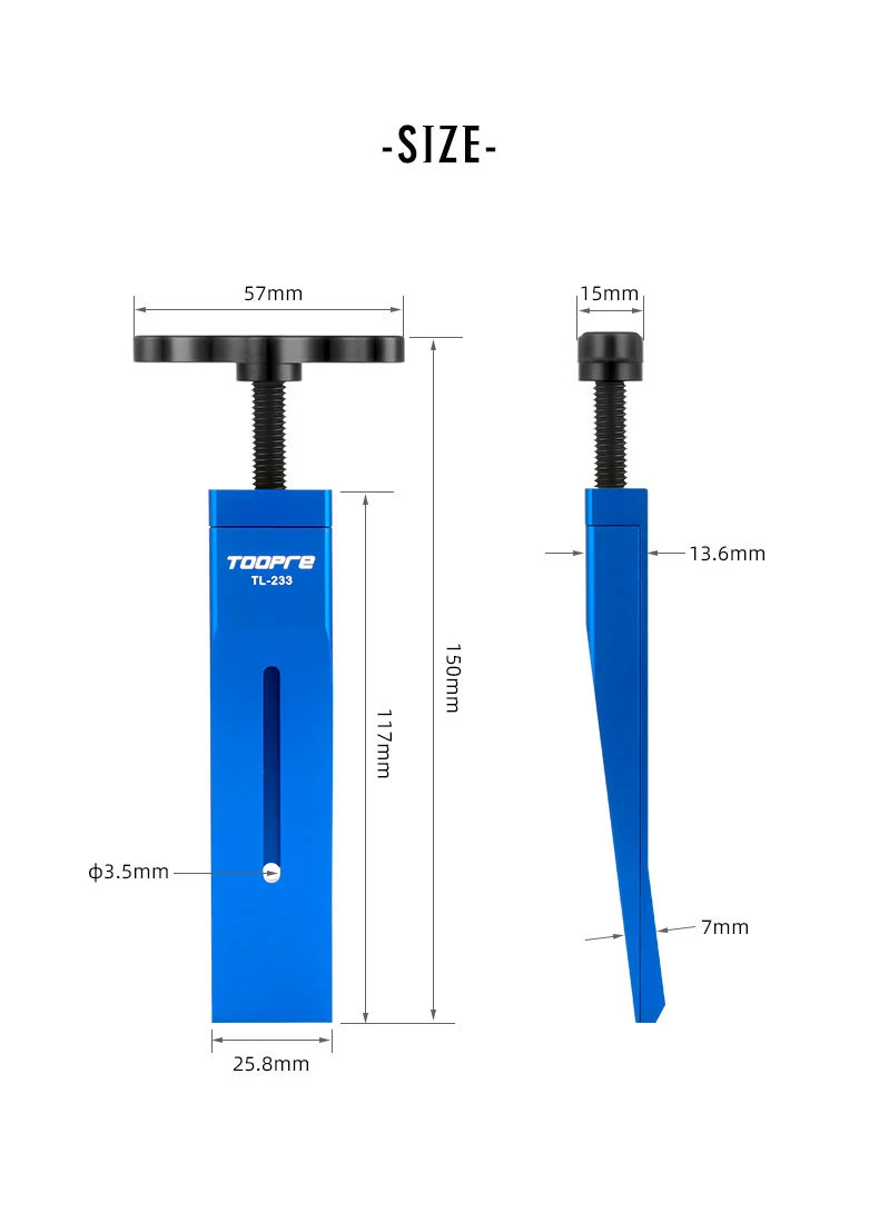 Fahrradkolben-Reset-Werkzeug, Fahrrad-Bremssattel-Kolben-Presswerkzeug für 2-Kolben-4-Kolben SHIMANO/SRAM Bremssattel, Fahrrad-Kolben-Werkzeug – Detail 12