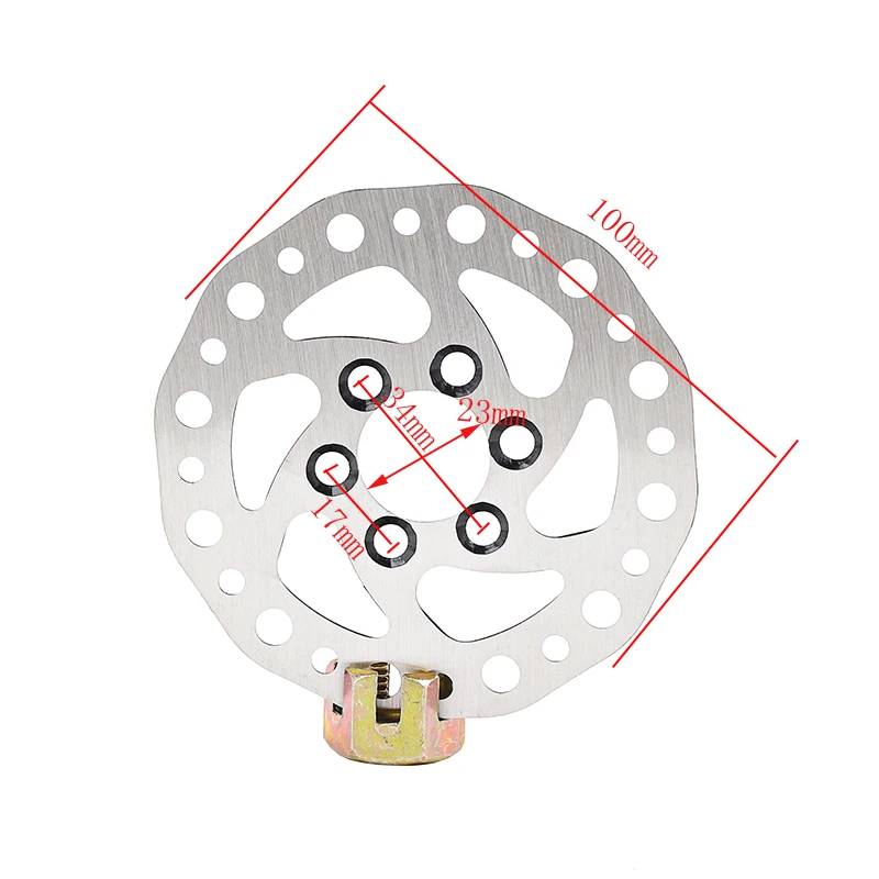 Stainless Steel Rotor Disc Brake With Screws Disc Brake Device 3 /5 /6 Holes Electric Scooter 90mm 100mm 110mm 120mm 140mm160mm