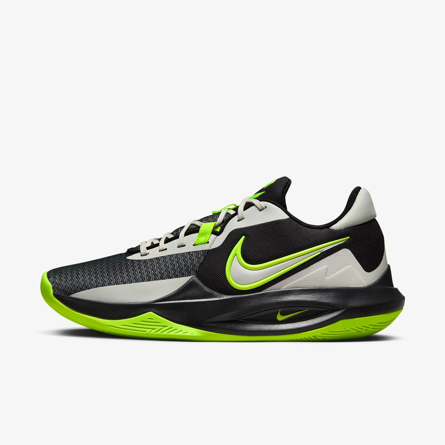 

Nike Official Authentic PRECISION VI Men's Cushioning Low-Cut Basketball Shoes DD9535-009