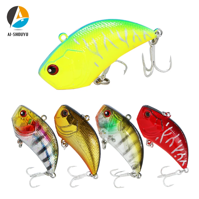 

AI-SHOUYU 1pc New Arrival Hard Sinking VIB Fishing Lure 52mm 13g Plastic Wobbler Artificial Bait Fishing Tackle Peche