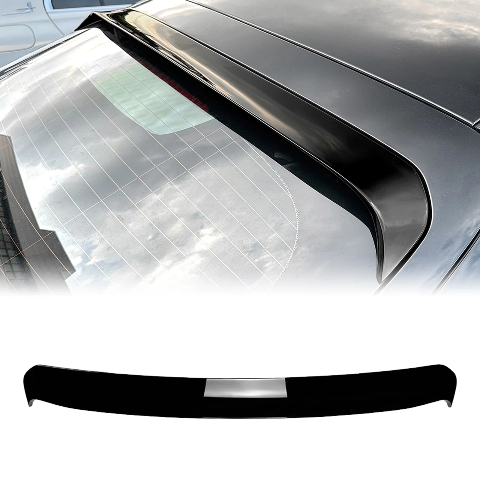 

Rear Roof Spoiler Wing Lip For Mercedes Benz GLC Coupe 4-Door GLC300 GLC300e GLC43 AMG 2023-2025 Tail Tailgate Upper Splitter