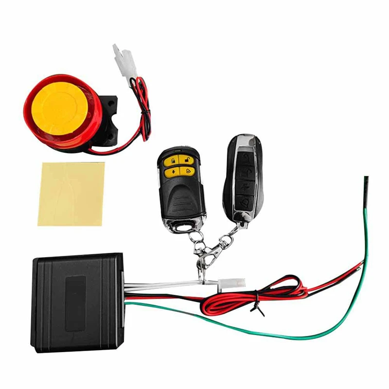 

1 Set 12V Motorcycle Bike Anti-Theft Security Alarm System Scooter 125Db Remote Control Keyshell Motorcycle Speaker