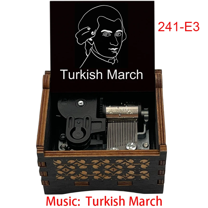 موزارت تركيا مارس صندوق تشغيل الموسيقى الخشبي الكلاسيكي الله تركيا البيانو ميلودي يختتم حركة لطيف هدية للأصدقاء الأسرة عيد ميلاد #4