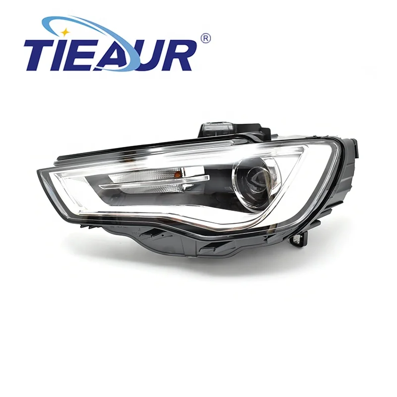 TIEAUR Auto Headlight Xenon Headlamp Plastic Headlights for A3 13 -15 Year