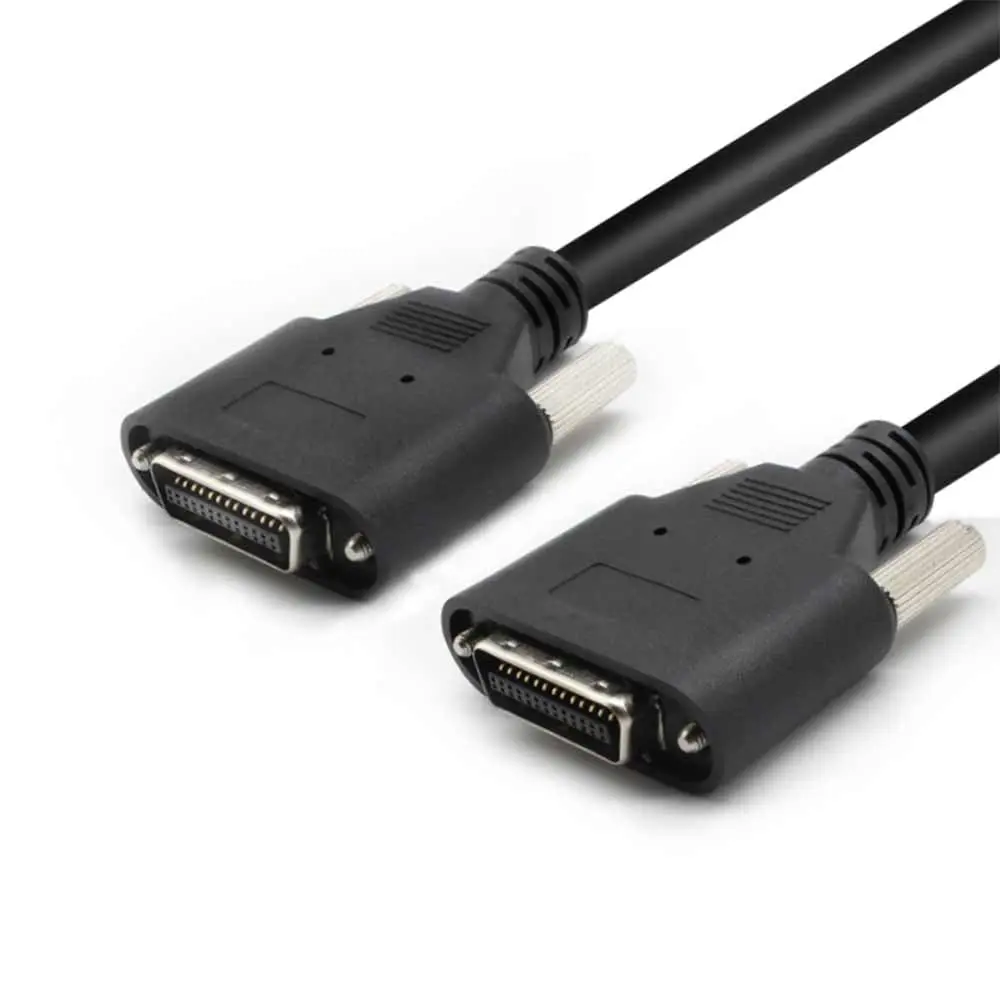 1M MDR26 Pin to MDR26 Pin High Flexible Machine Vision Cable with Locking Screws For Drag Chain Industrial Image Transmission