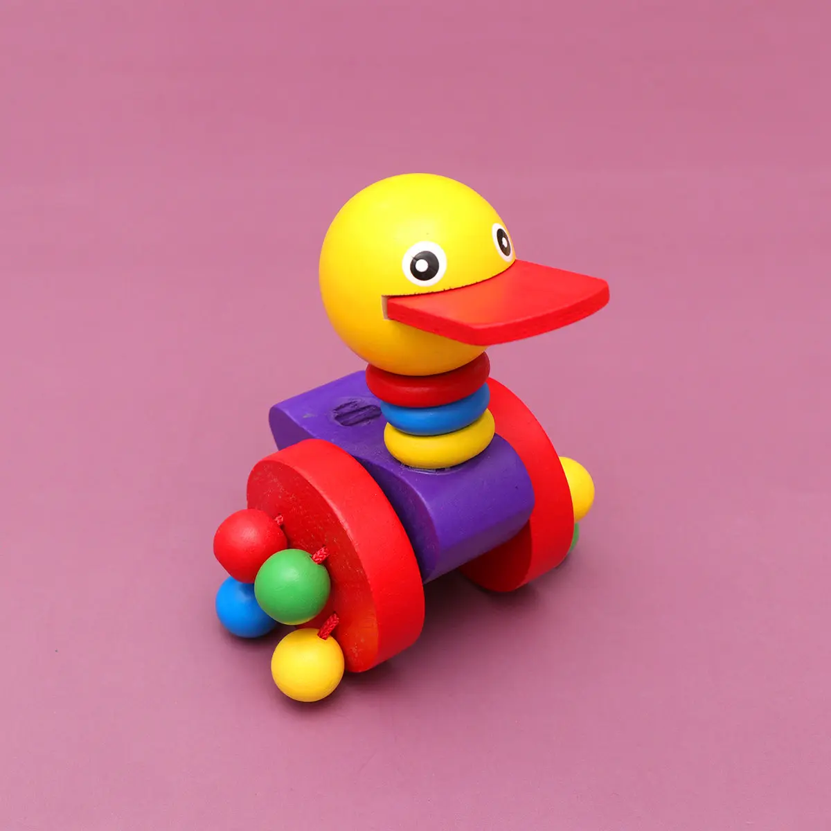 Early Childhood Baby Walker Wooden Cart Cartoon Animal Shape Bright Color Push Pull Educational Baby Pushing Aid