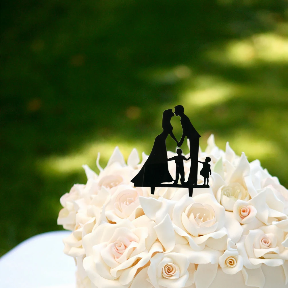 

Cake Insert Unique Topper Wedding Toppers and Groom Hat with Marriage Anniversary