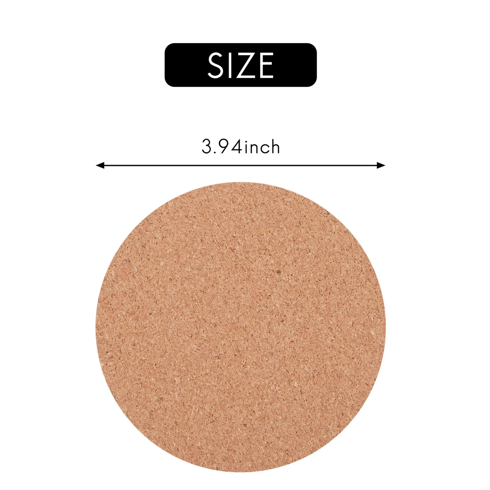 X11AA Self-Adhesive Cork Coasters,Cork Mats Cork Backing Sheets for Coasters and DIY Crafts Supplies (60 Pcs, Round)