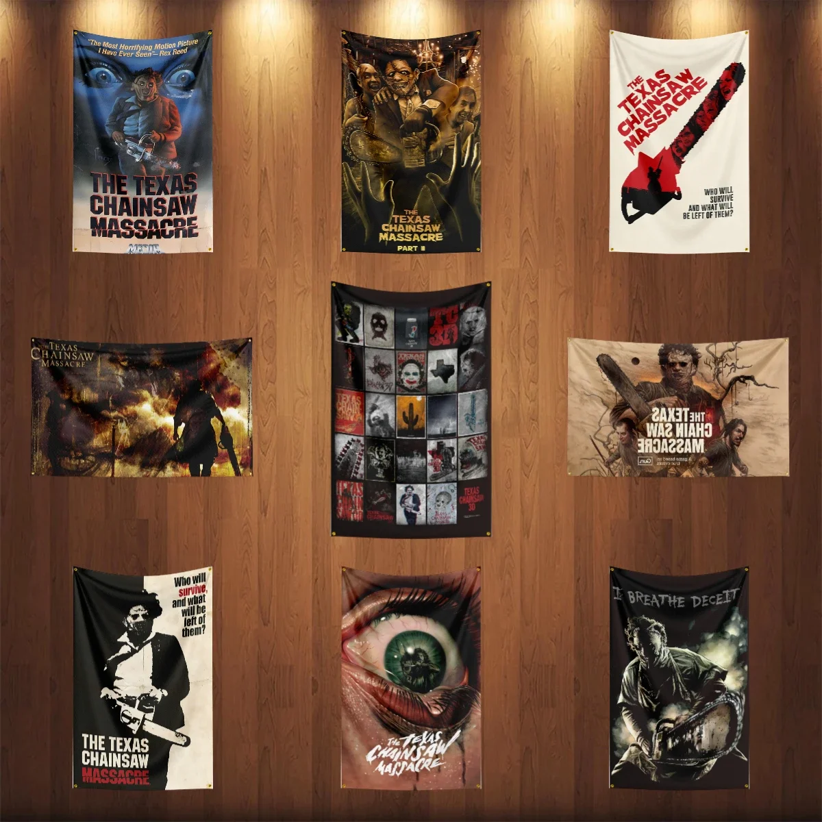 3x5 pies Texas ChainSaw M-Massacres bandera clásica película de terror bandera Halloween pared colgante Banner decoración película cartel