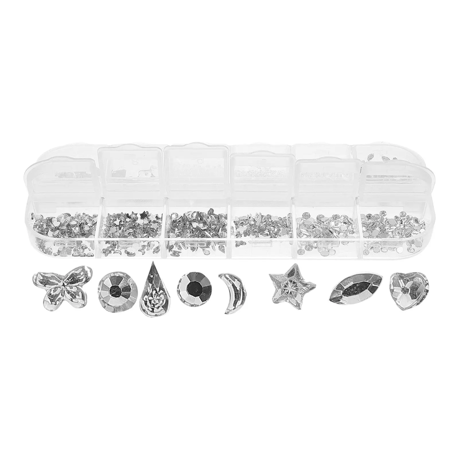 

1 Box Colored Flatback Steel Beads Nail Art Charms Small Unique Nail Decorations Manicure Supplies DIY Nails Wedding Birthday